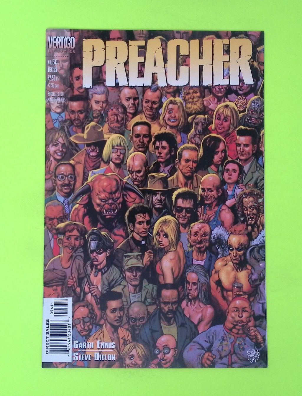 Preacher #56 1999 Vertigo High Grade Comic Book W38-243