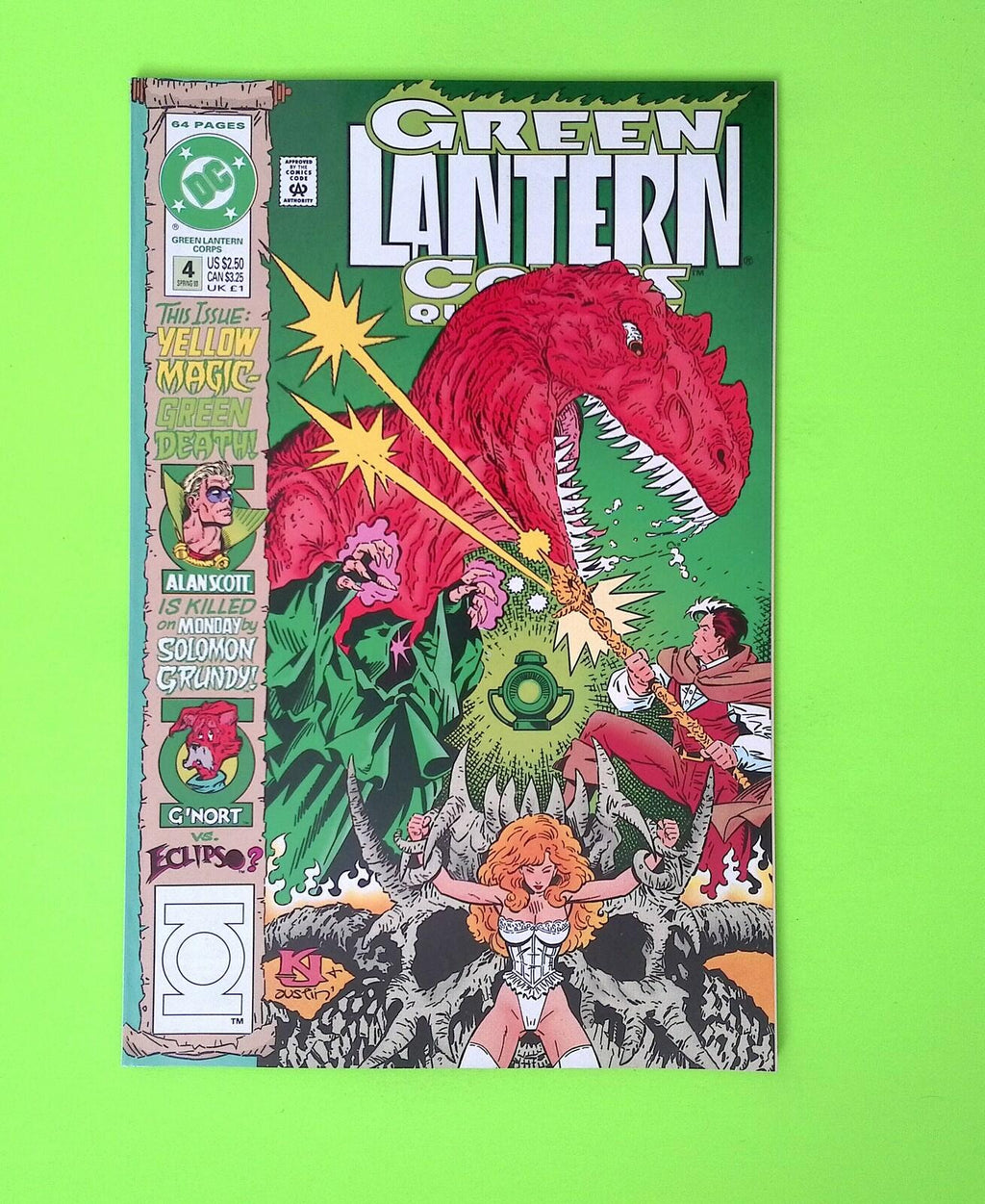 Green Lantern Corps Quarterly #4 1992 DC Comics 1st App High Grade B59-106