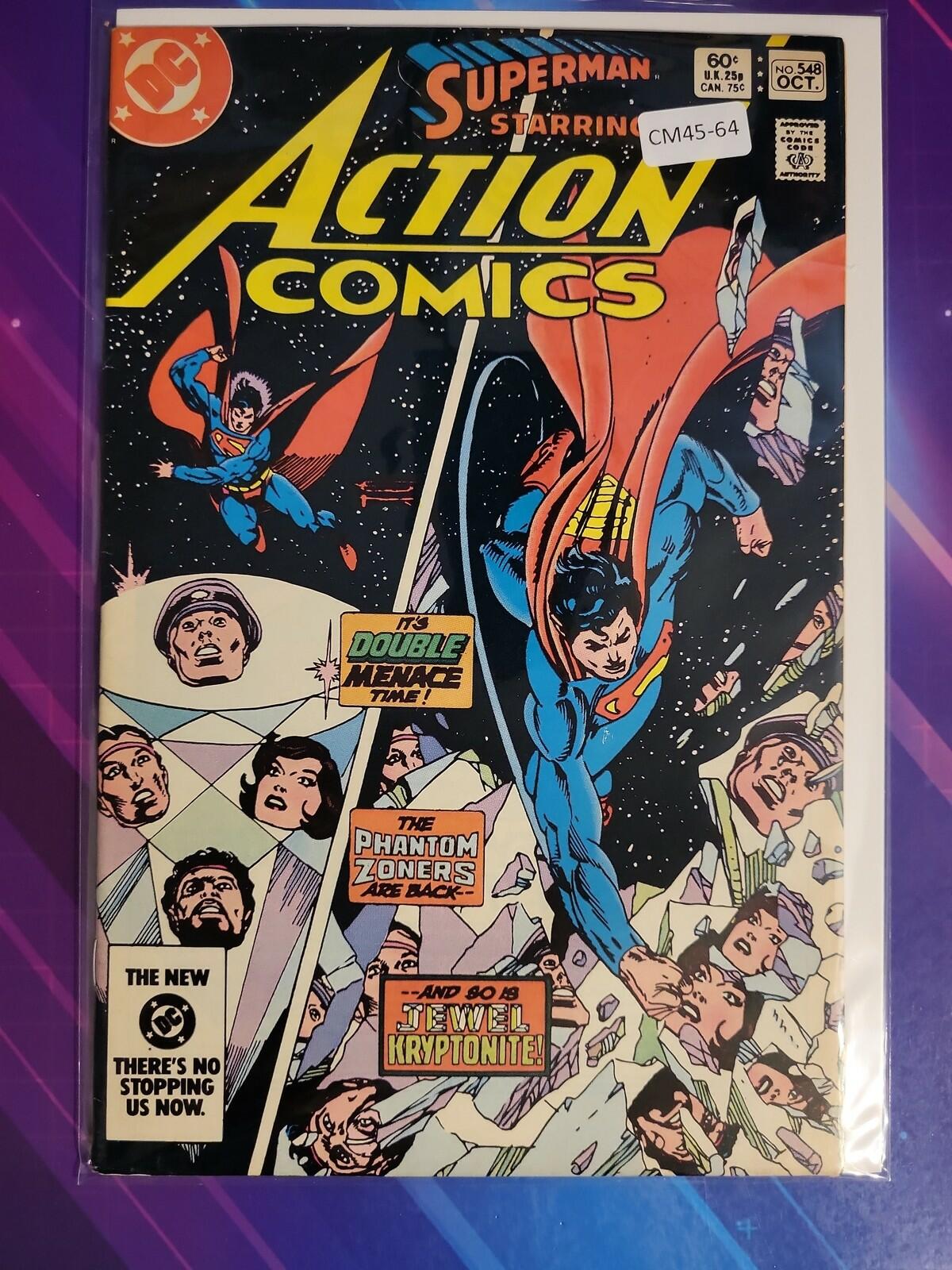 ACTION COMICS #548 VOL. 1 MID GRADE DC COMIC BOOK CM45-64