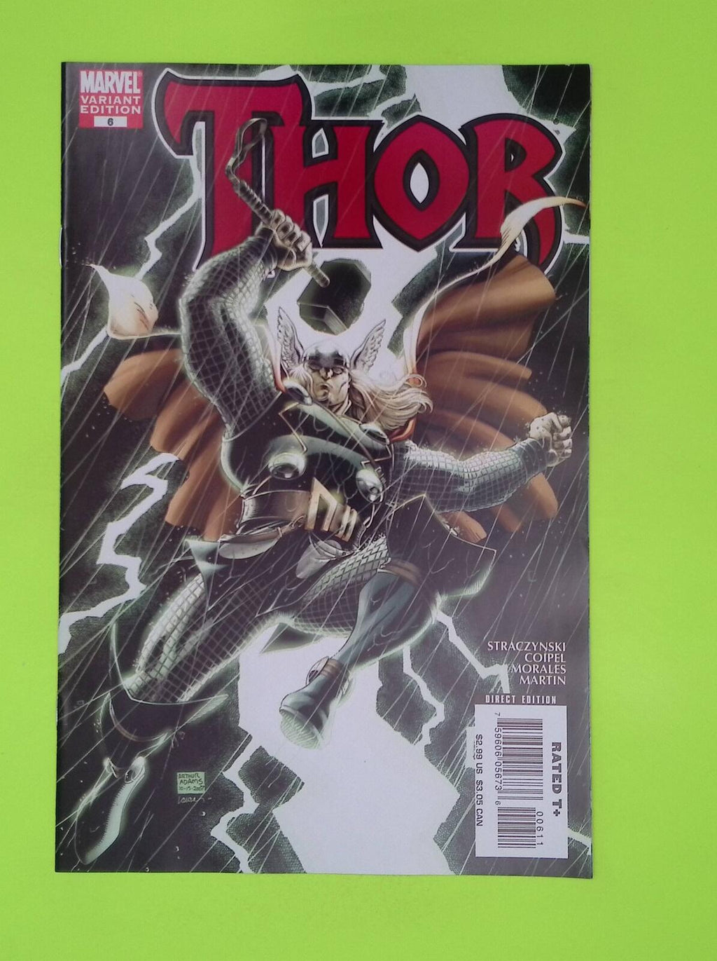 Thor #6c Vol. 3 2008 Marvel Comics Variant 8.0 Comic Book L72-177