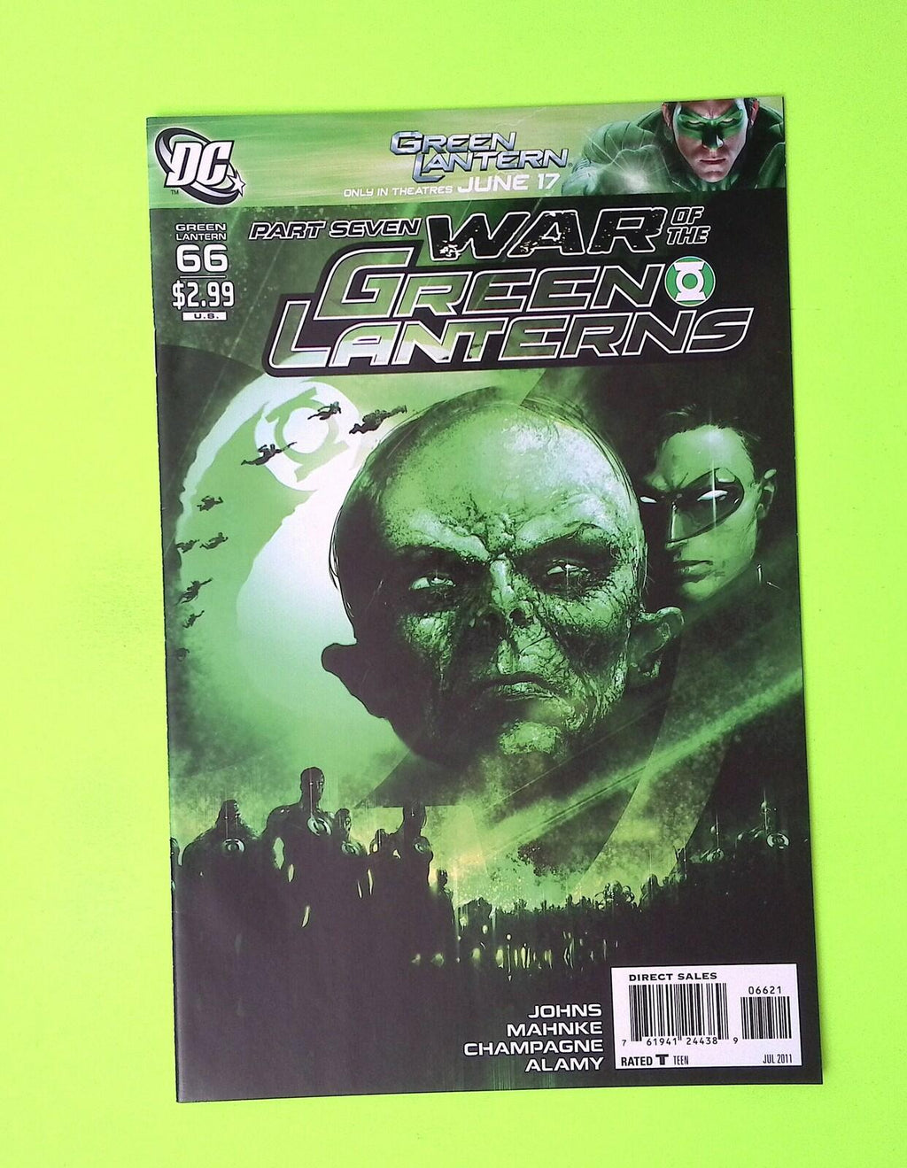 Green Lantern #66b Vol. 4 2011 DC Comics Variant 8.0 Comic Book W267-166