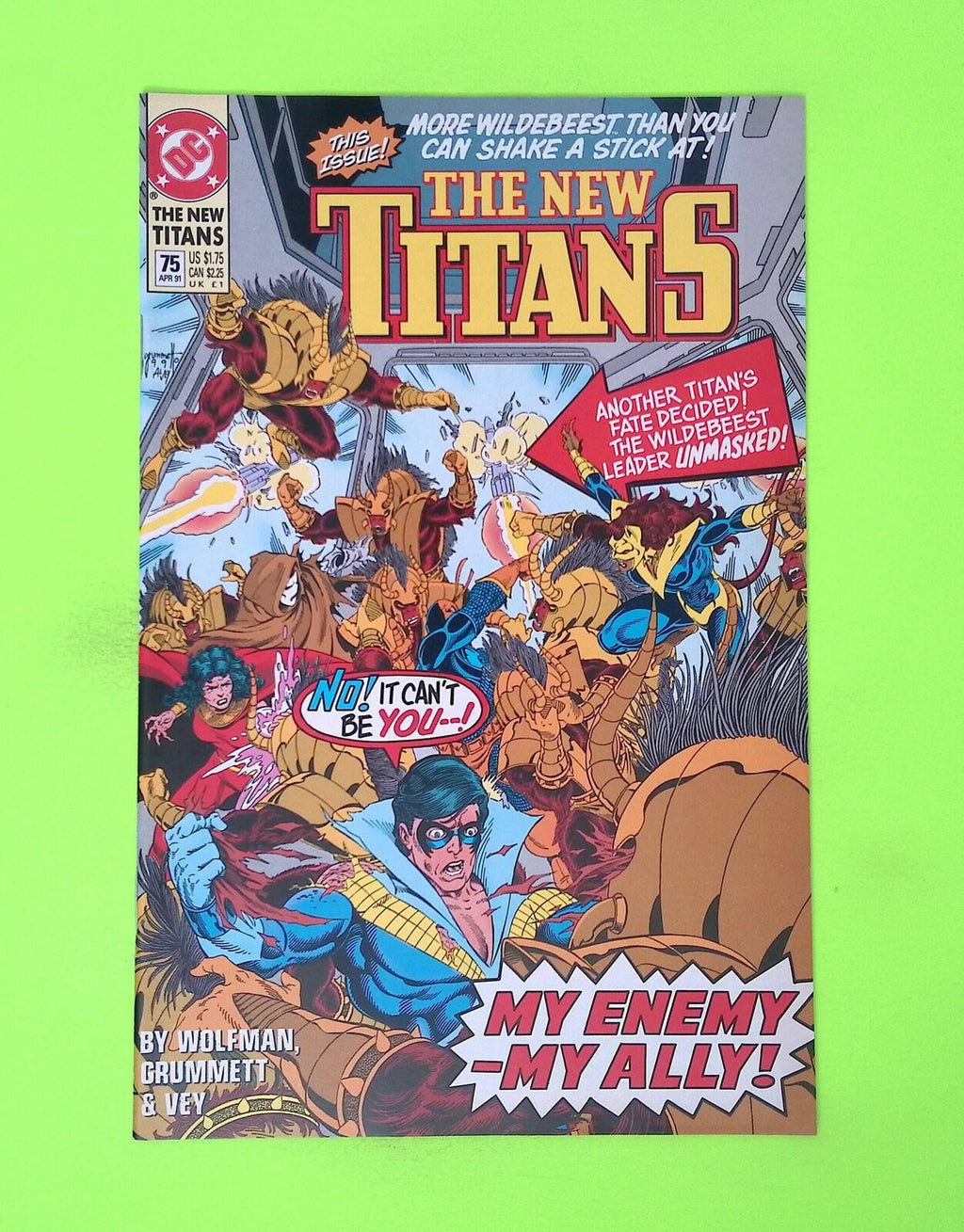 New Titans #75 1991 DC Comics High Grade Comic Book W110-168