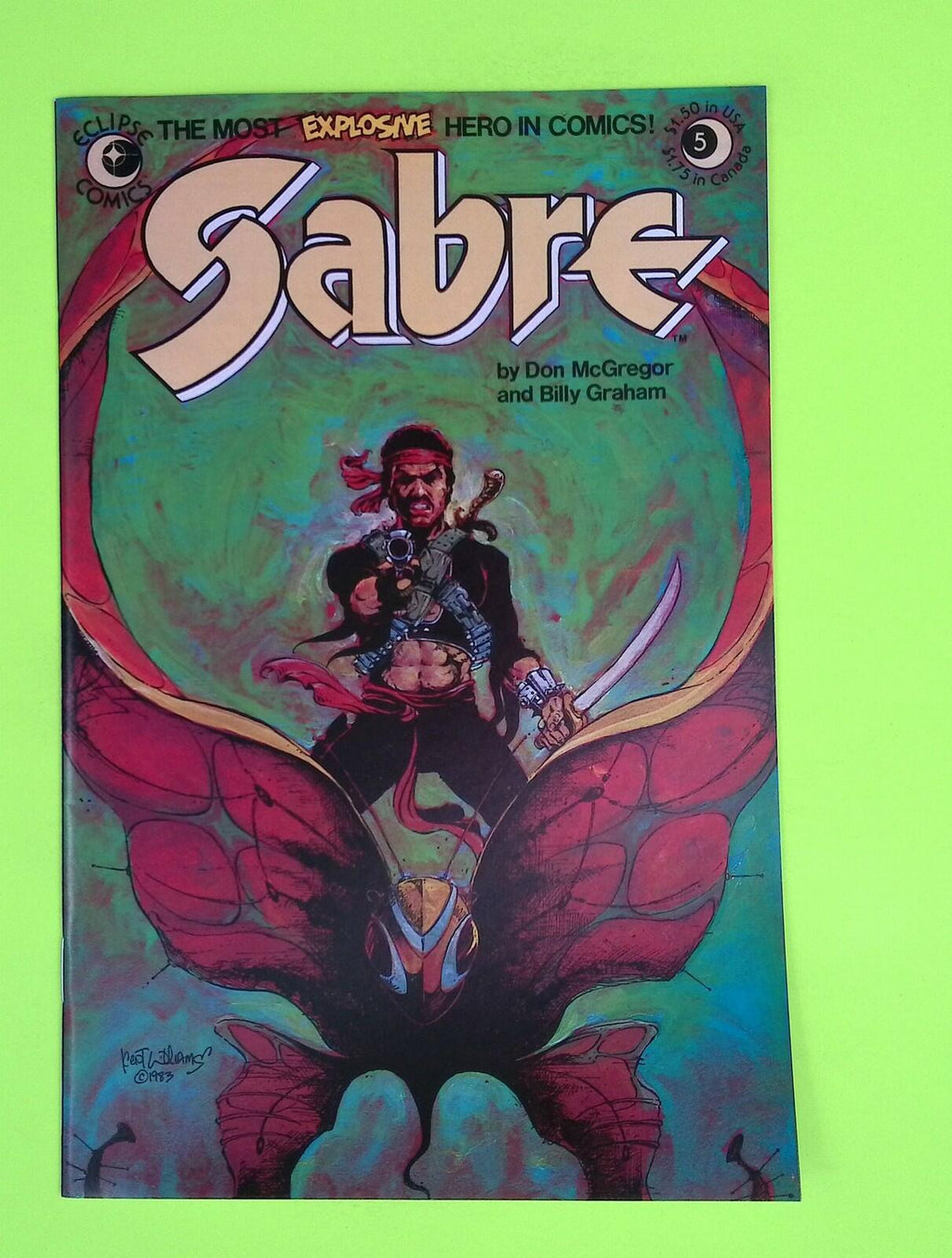 Sabre #5 1983 Eclipse Comics 8.0 Comic Book J48-212