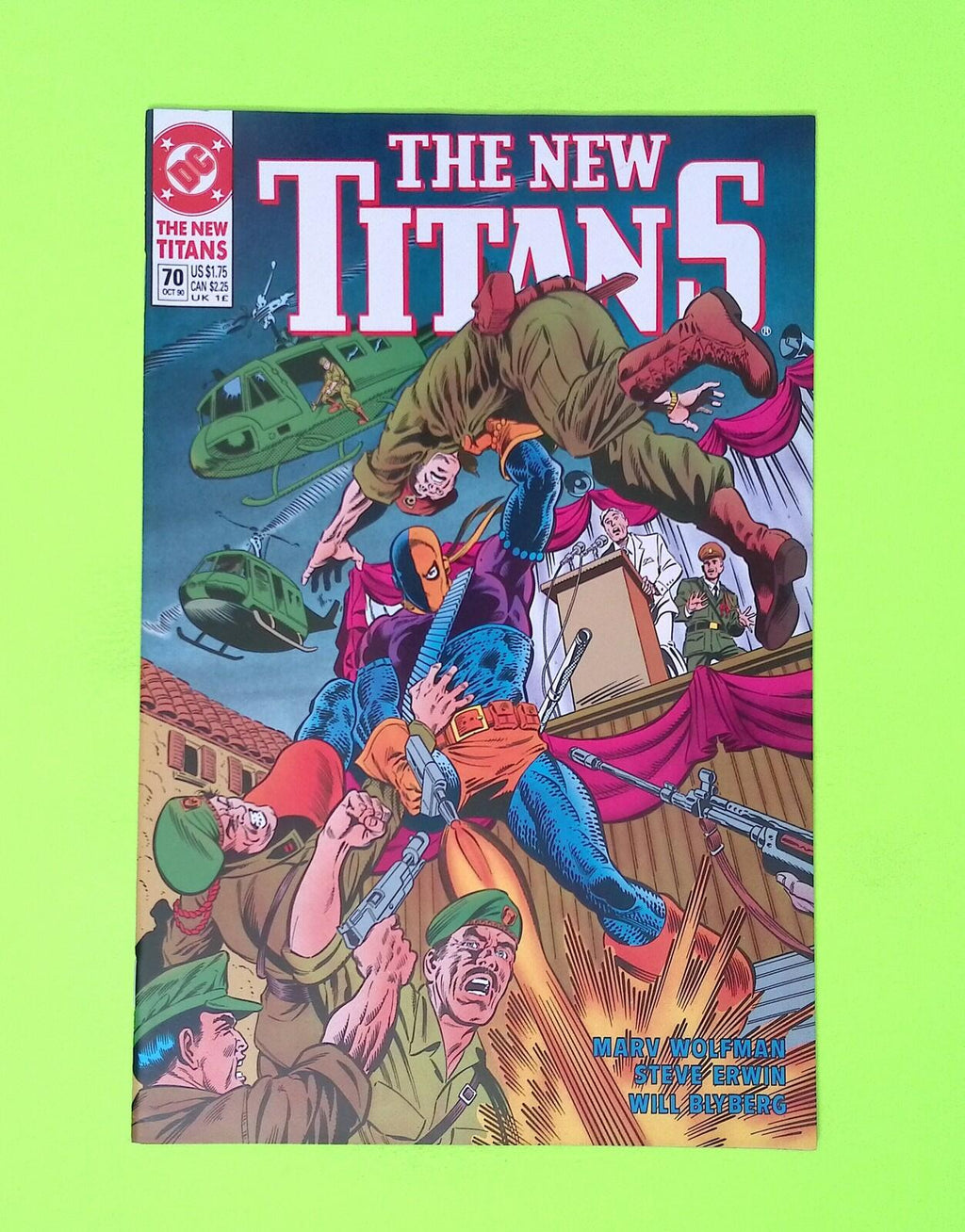 New Titans #70 1990 DC Comics 8.0 Comic Book W112-78