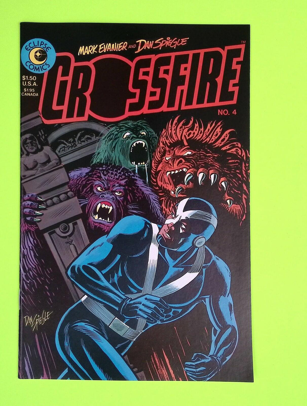 Crossfire #4 Eclipse Comics High Grade Comic Book J47-28