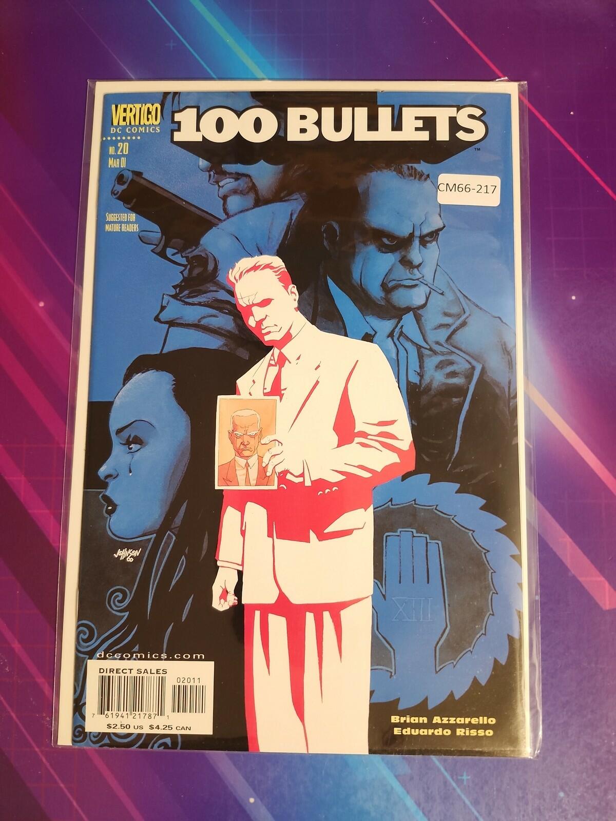 100 BULLETS #20 HIGH GRADE VERTIGO COMIC BOOK CM66-217