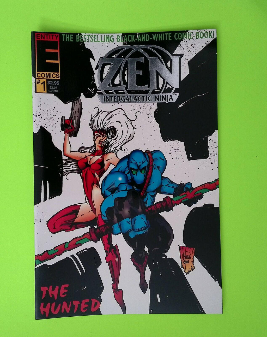 Zen Intergalactic Ninja The Hunted #1 1992 Entity Comics High Grade W282-101