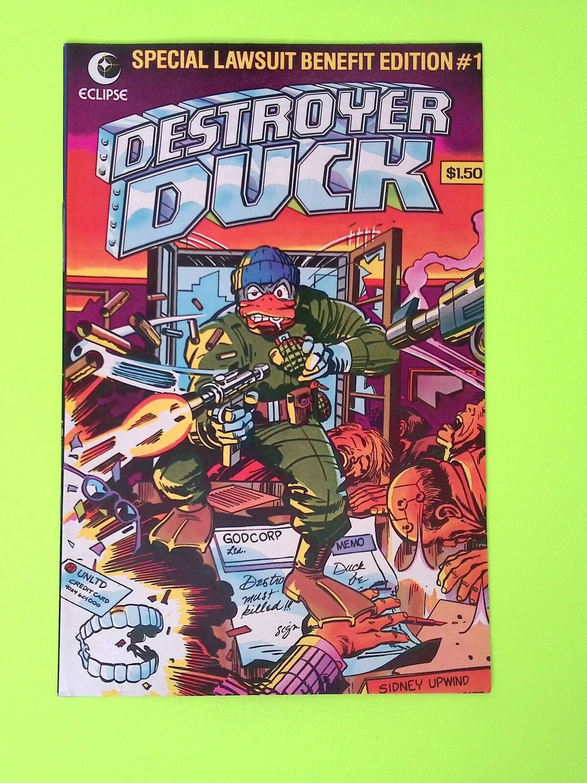Destroyer Duck #1 1982 Eclipse Comics 1st App High Grade Comic Book W67-243