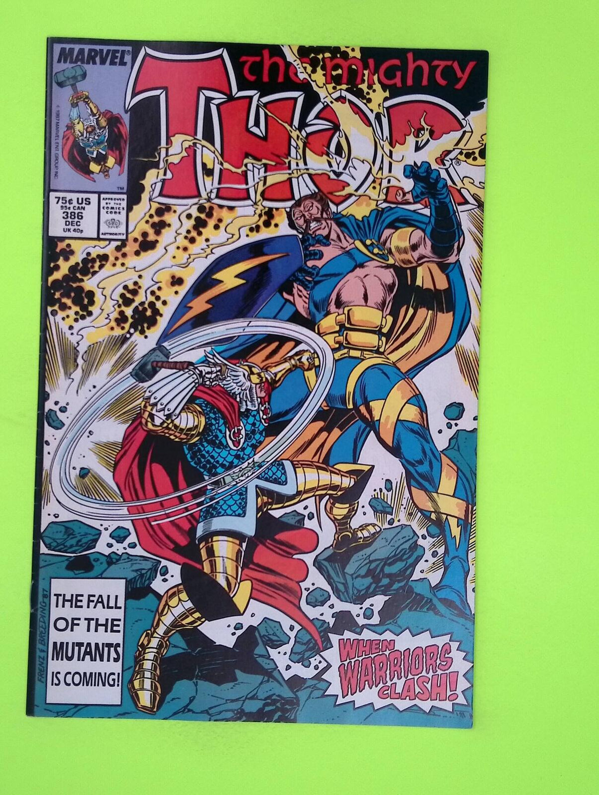Thor #386 Vol. 1 1987 Marvel Comics 1st App Mid Grade Comic Book K34-91