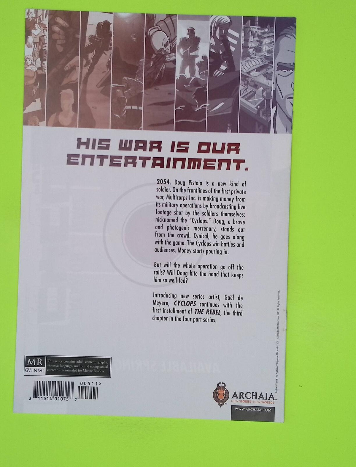 Cyclops #5 Archaia Studios Press High Grade Comic Book A51-60