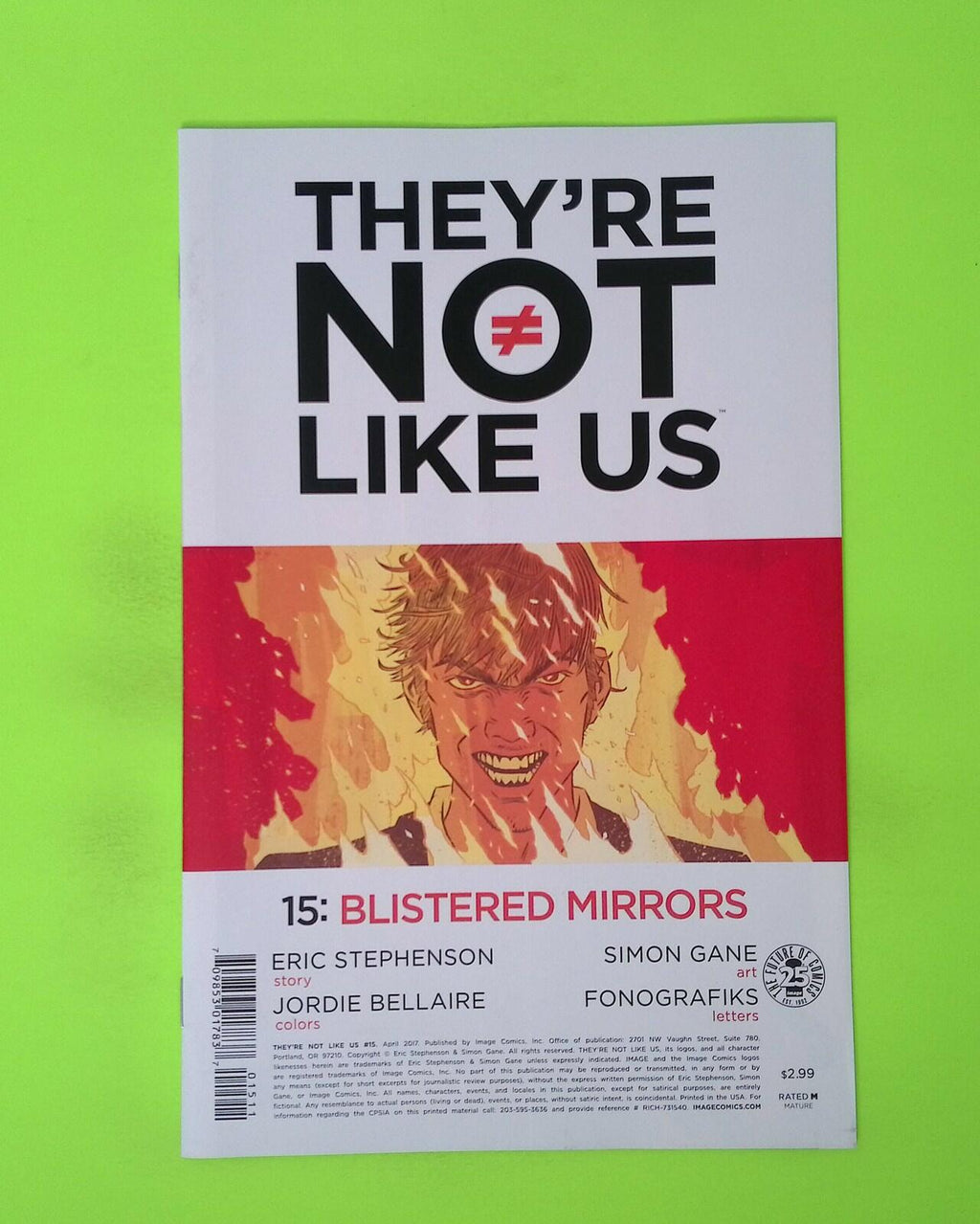 They're Not Like Us #15 2017 Image Comics High Grade Comic Book R75-104
