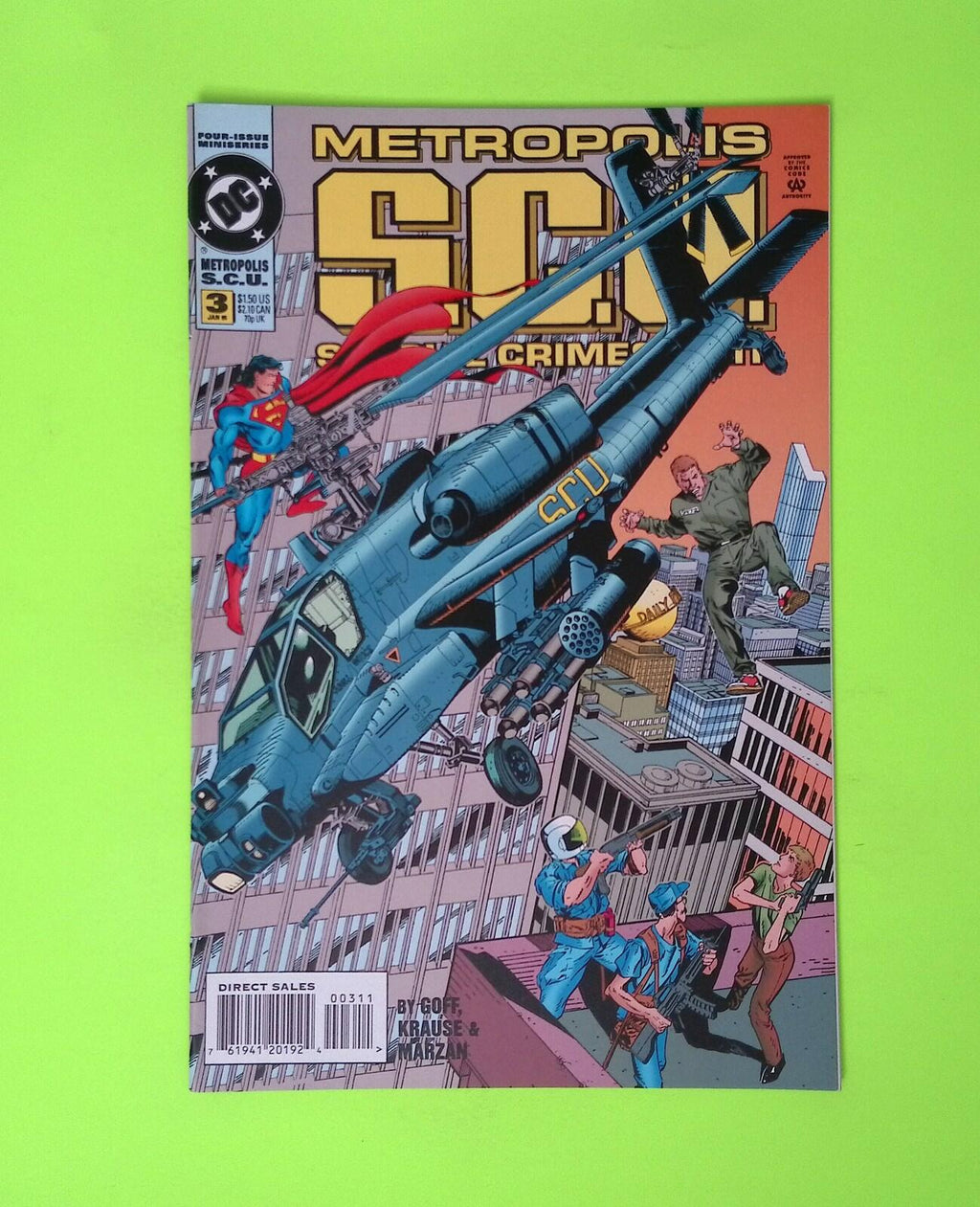 Metropolis S.C.U. #3 1995 DC Comics Higher Grade Comic Book X260-213