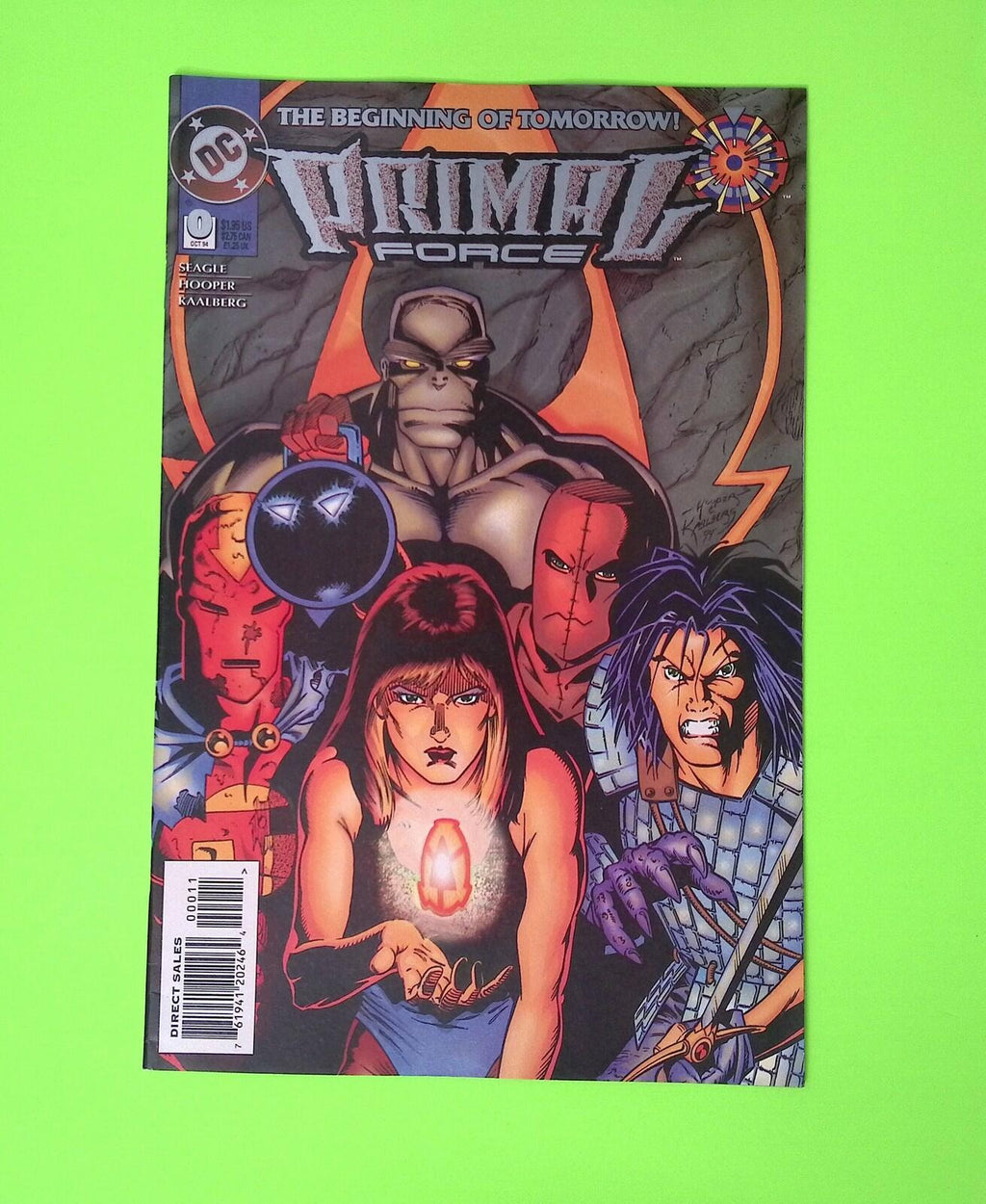 Primal Force #0 1994 DC Comics High Grade Comic Book B32-271