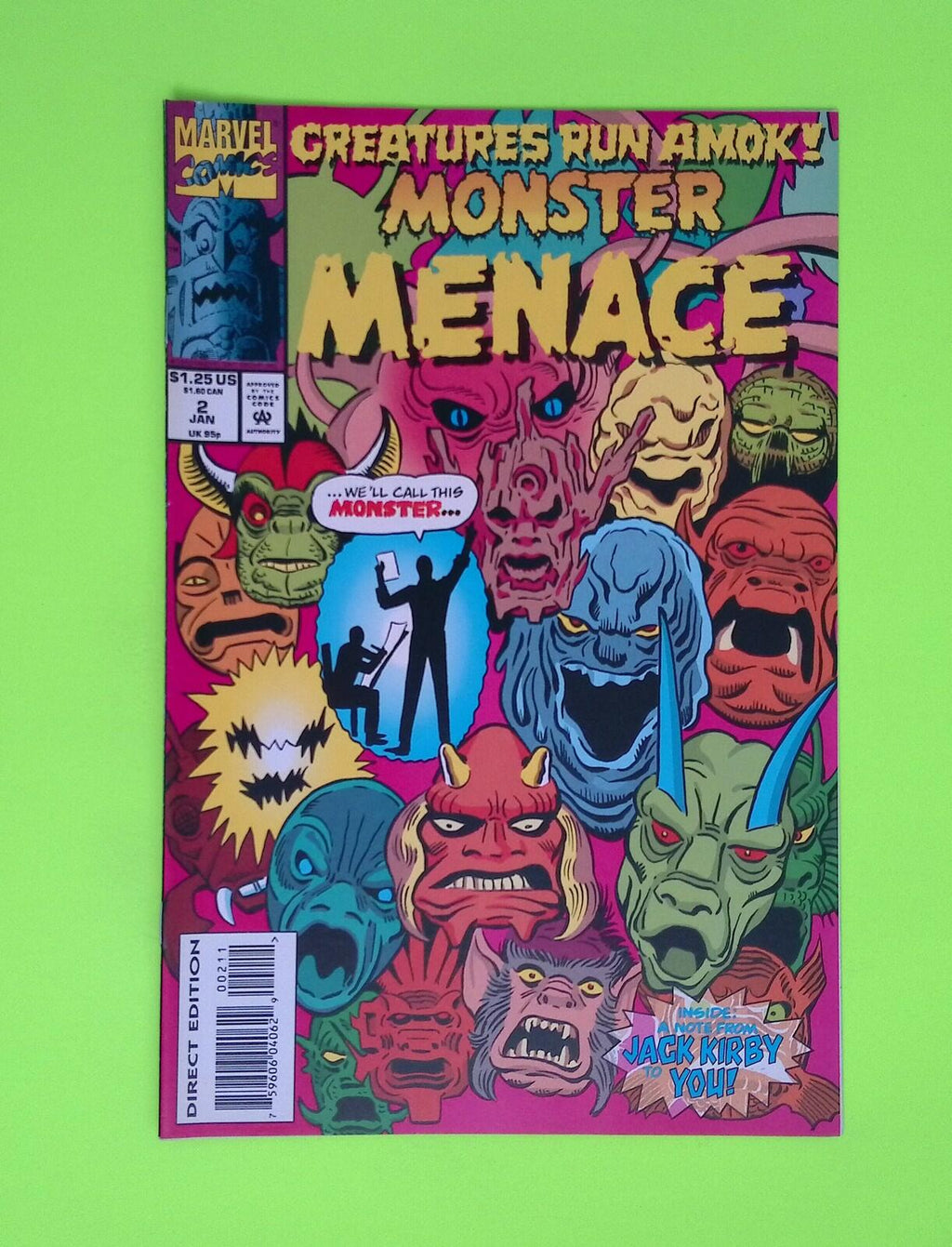 Monster Menace #2 1994 Marvel Comics High Grade Comic Book W226-79