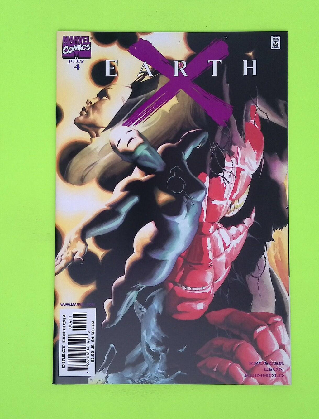 Earth X #4 1999 Marvel Comics High Grade Comic Book W7-9