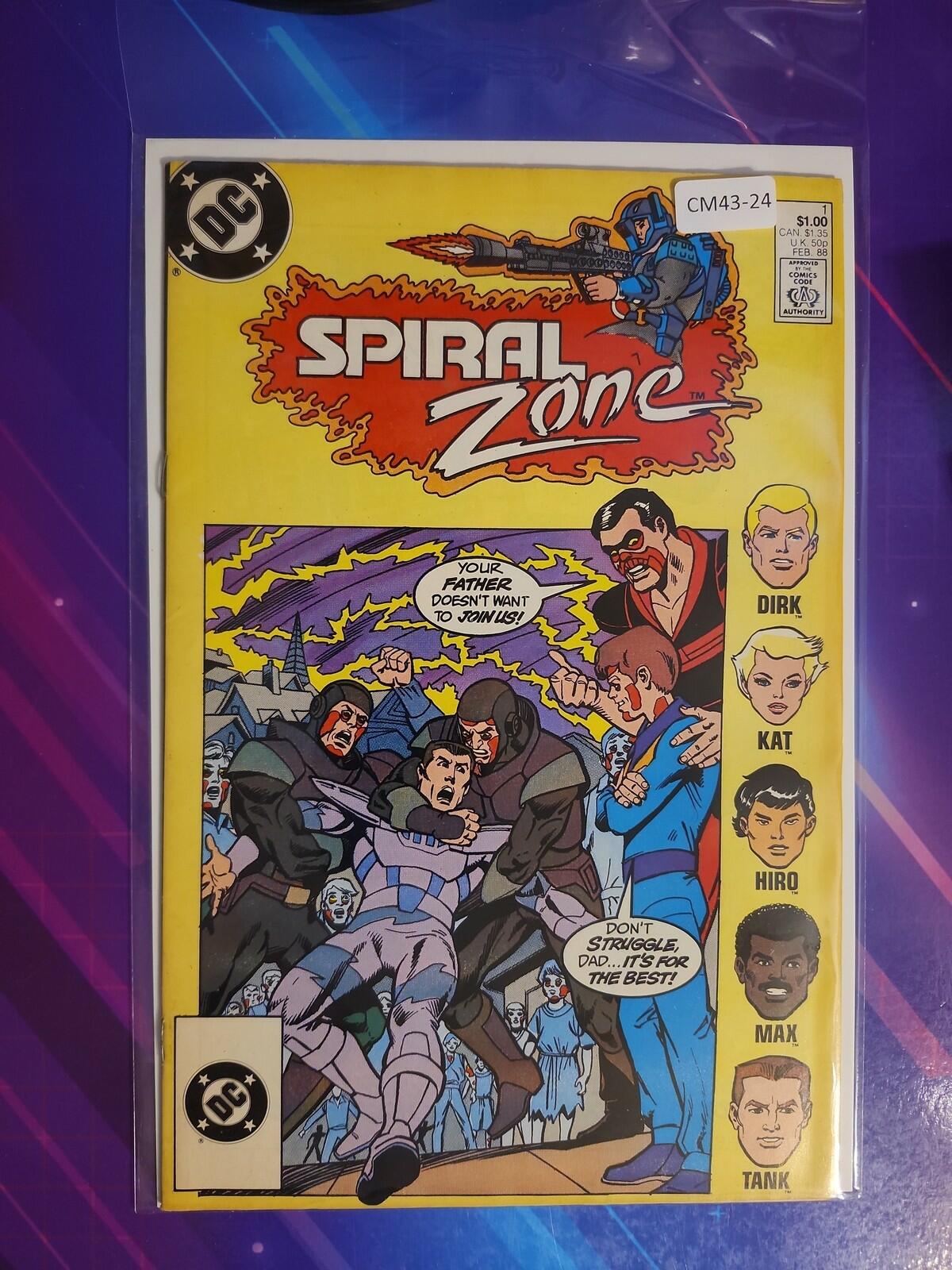 SPIRAL ZONE #1 MINI 8.0 DC COMIC BOOK CM43-24