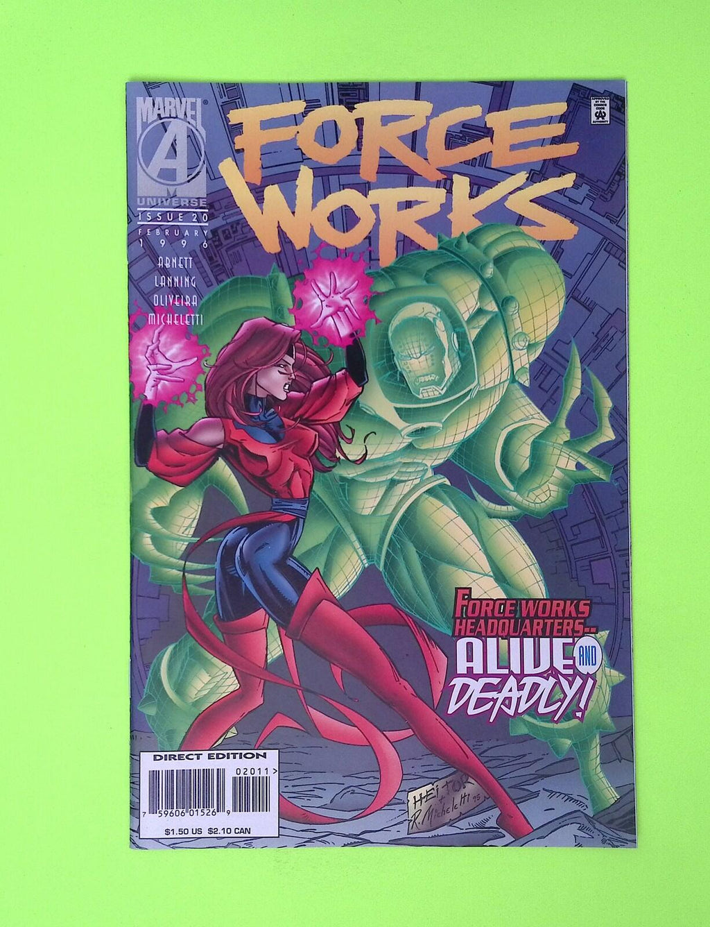 Force Works #20 1996 Marvel Comics High Grade Comic Book X5-104