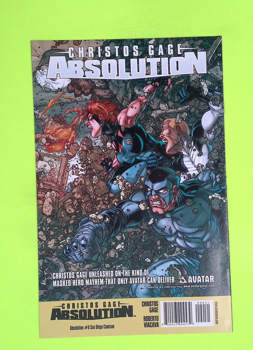 Absolution #0sdcc 2009 Avatar Press Variant High Grade Comic Book J26-102