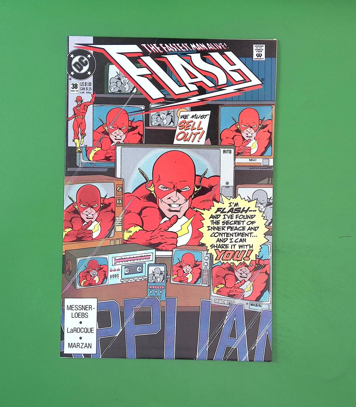 FLASH #38 VOL. 2 8.0 DC COMIC BOOK TS87-92
