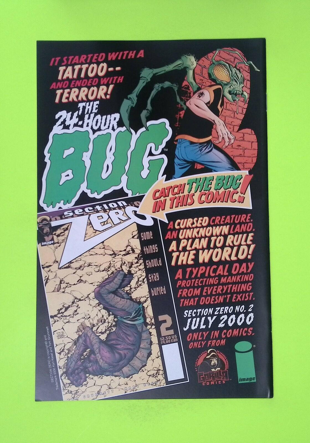 Section Zero #1 Vol. 1 2000 Image Comics High Grade Comic Book W18-72