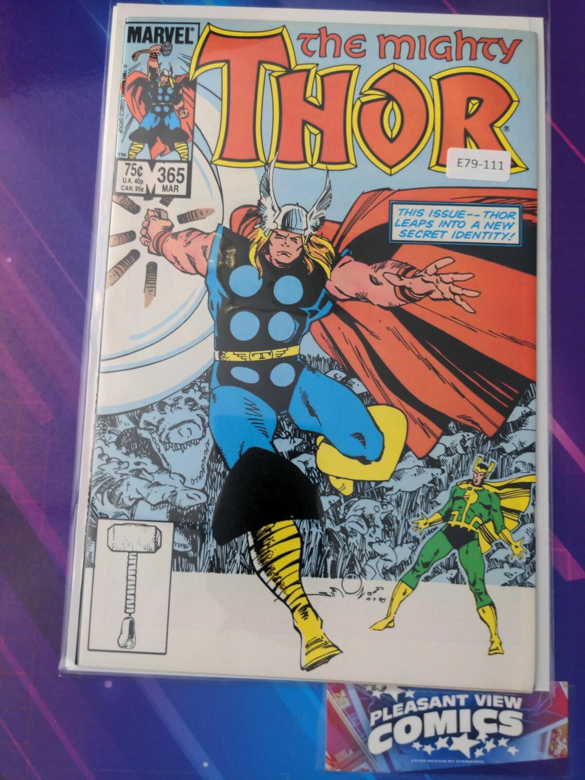 THOR #365 VOL. 1 HIGH GRADE 1ST APP MARVEL COMIC BOOK E79-111