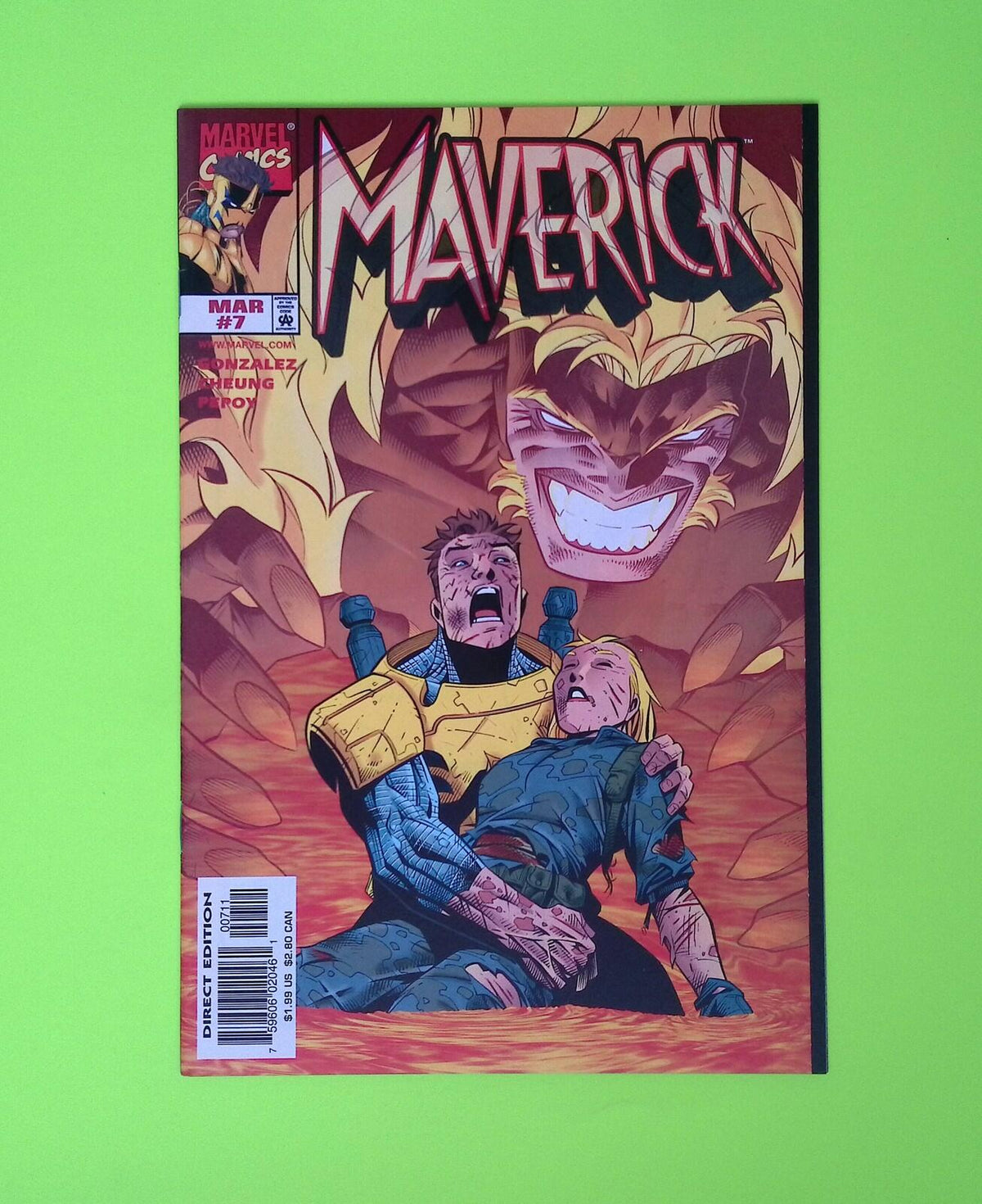 Maverick #7 1998 Marvel Comics Higher Grade Comic Book X294-189