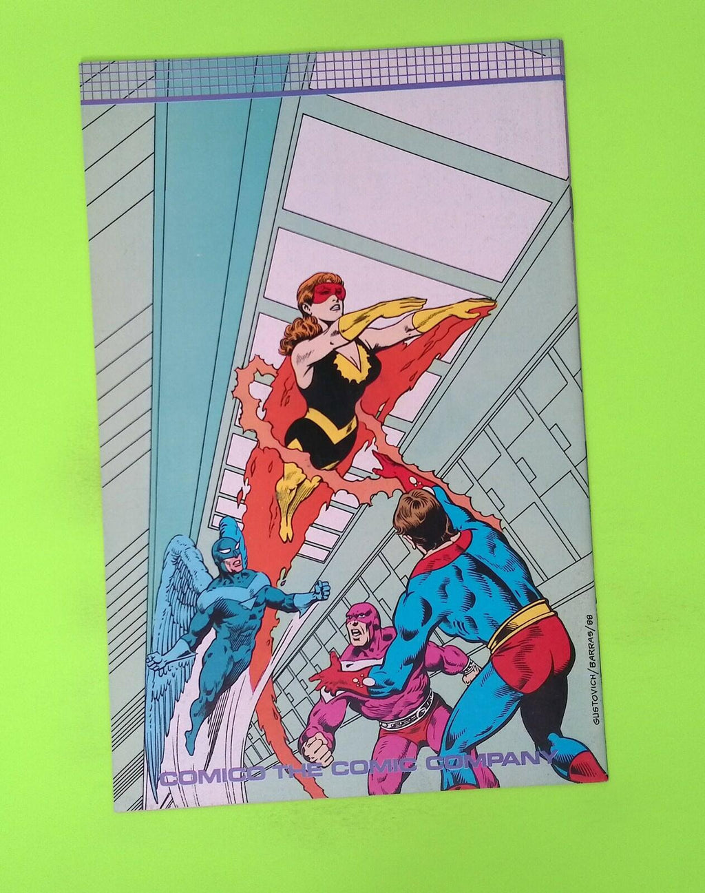 Justice Machine #21 Vol. 2 Comico Comics 8.0 Comic Book W136-189