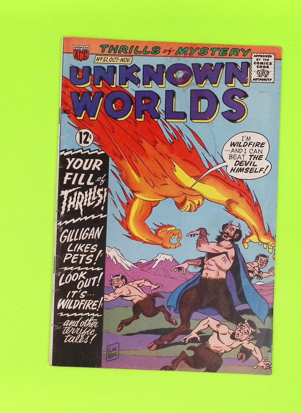 Unknown Worlds #51 1966 American Comics Group Mid Grade Comic Book V75-67
