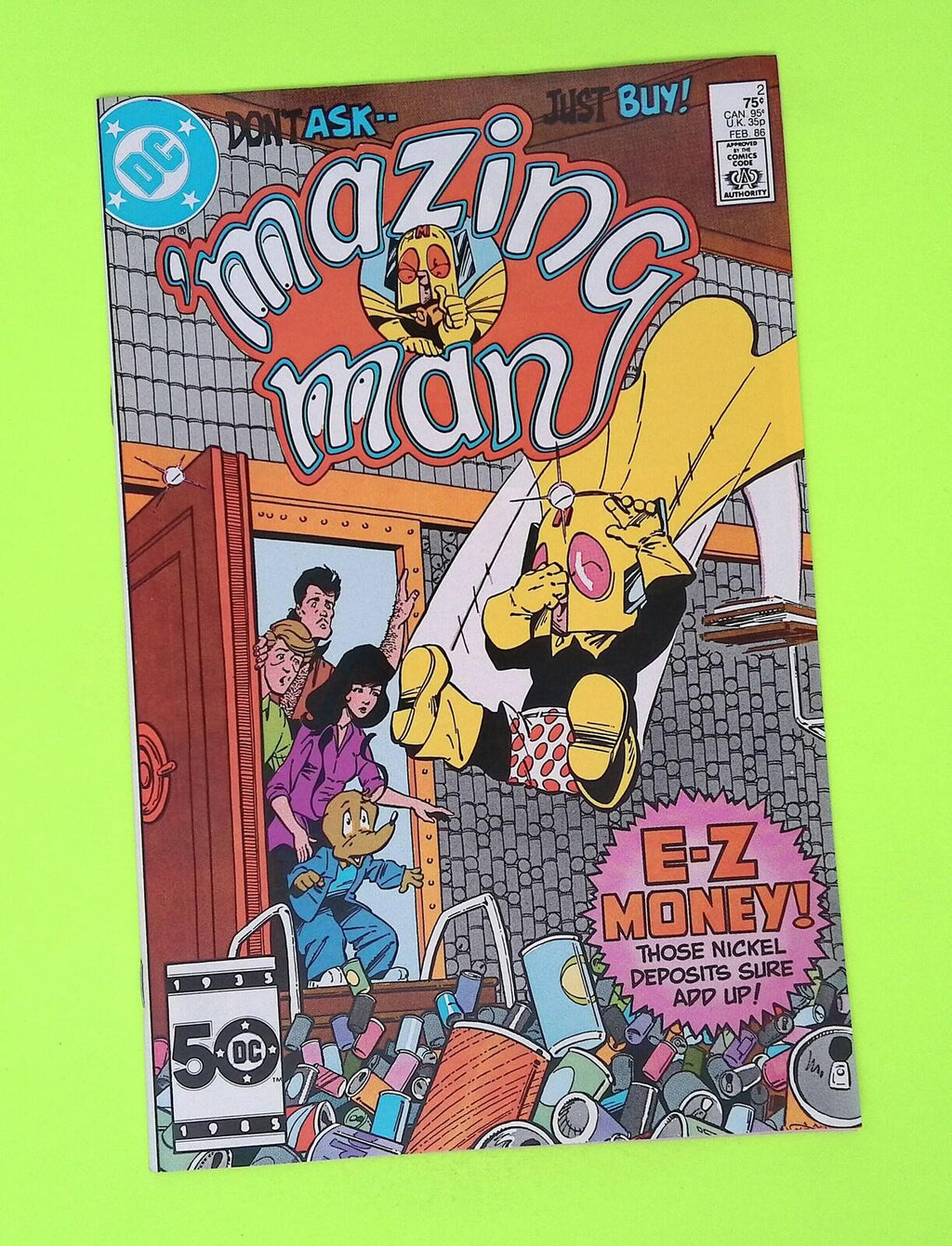 'Mazing Man #2 1986 DC Comics High Grade Comic Book P35-212