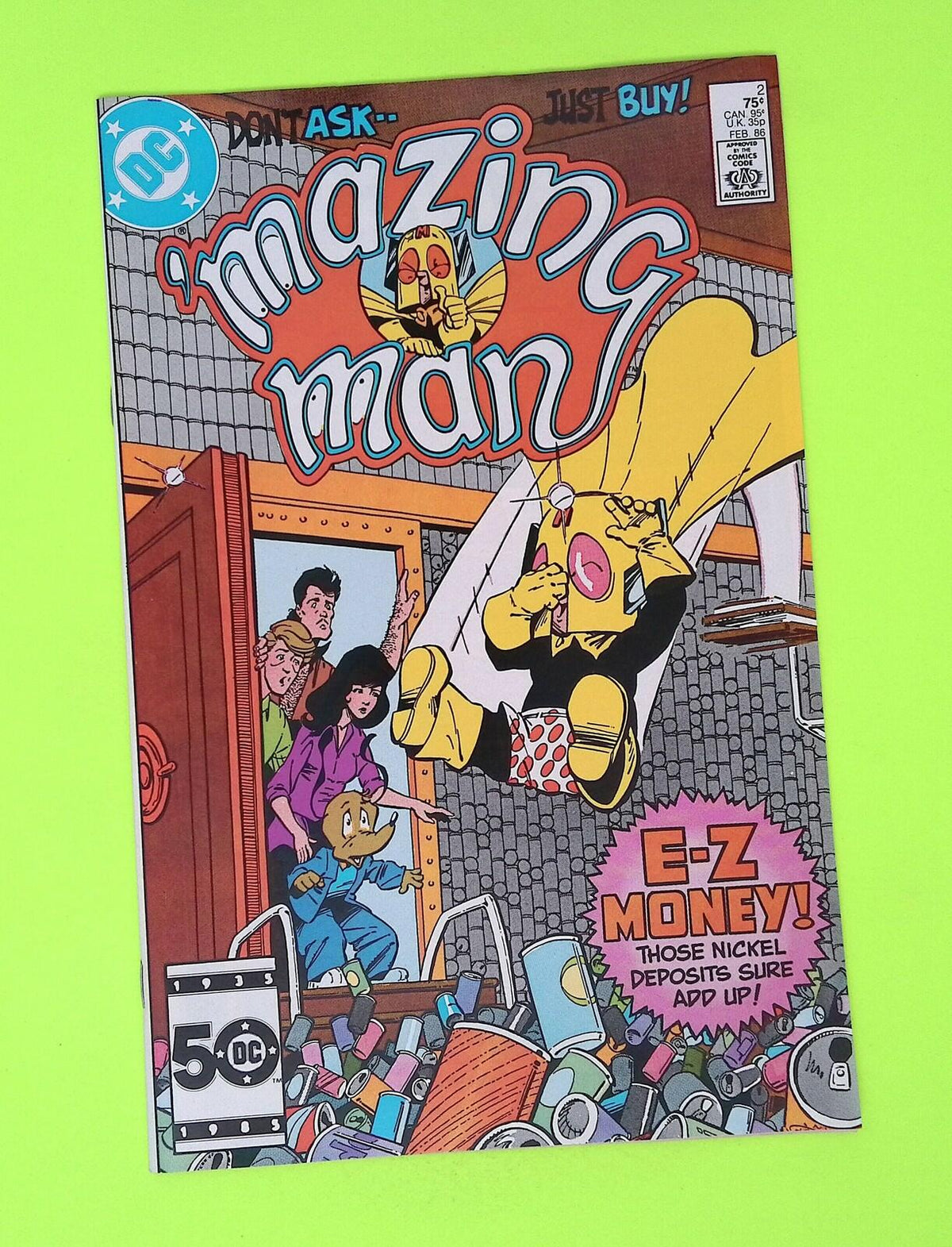 'Mazing Man #2 1986 DC Comics High Grade Comic Book P35-212
