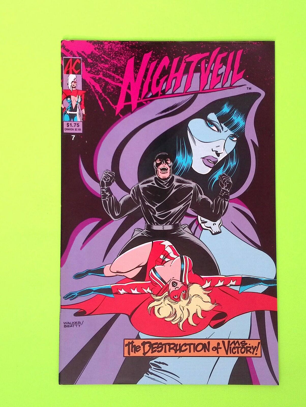 Nightveil #7 1987 AC Comics 8.0 Comic Book W204-85