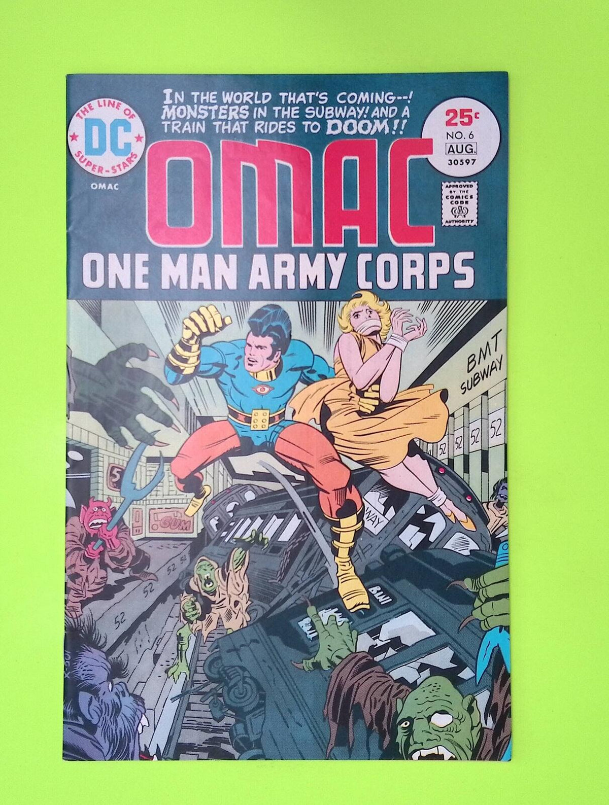 Omac #6 Vol. 1 1975 DC Comics Mid Grade Comic Book A74-137