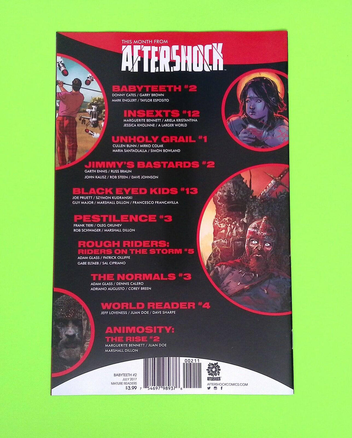 Babyteeth #2 2017 AfterShock Comics High Grade Comic Book B37-27