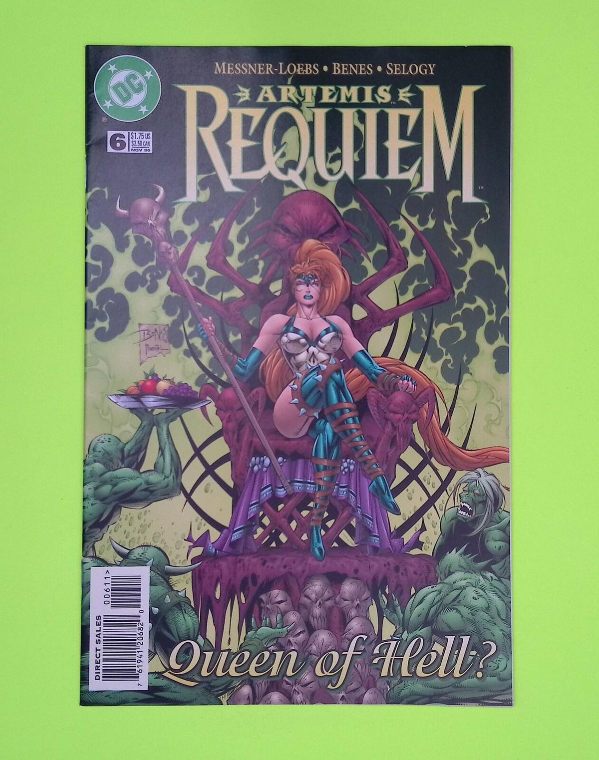 Artemis Requiem #6 1996 DC Comics Mid Grade Comic Book A36-109