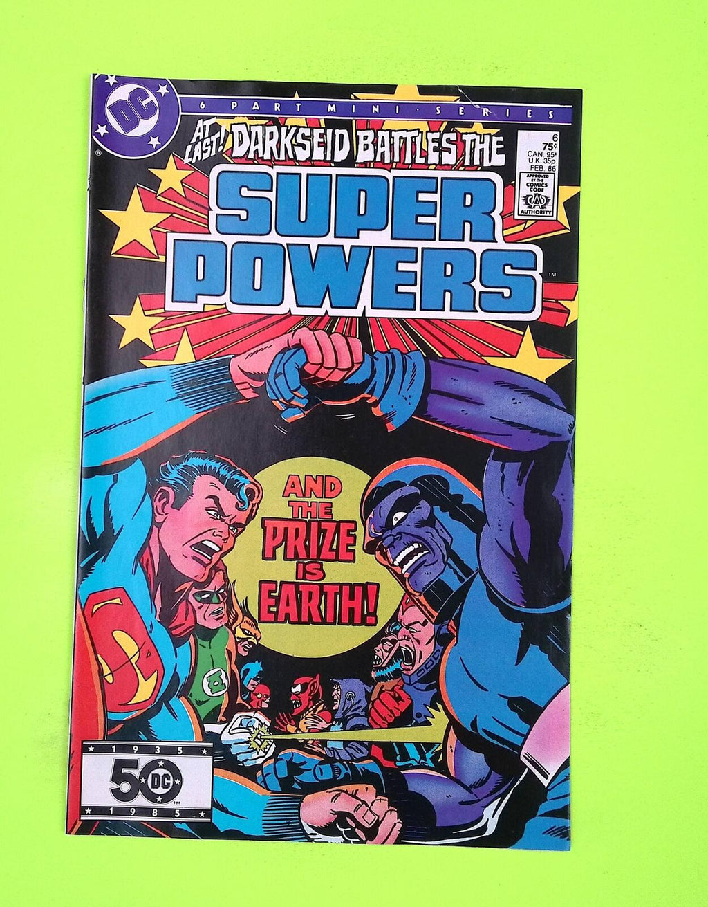 Super Powers #6 Vol. 2 1986 DC Comics High Grade Comic Book J17-156