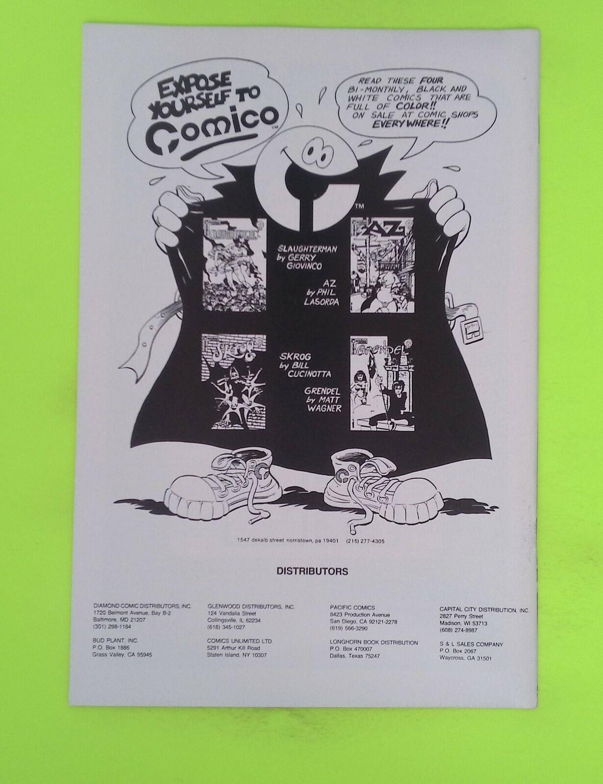 AZ #1 1983 Comico Comics High Grade Comic Book W11-46