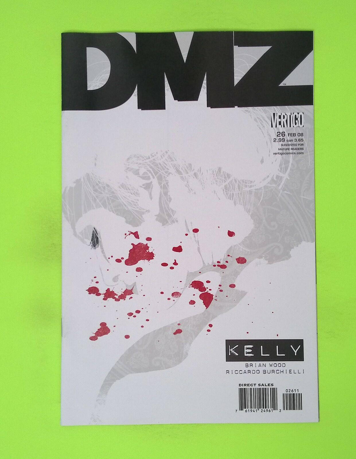 DMZ #26 2008 Vertigo High Grade Comic Book W143-16
