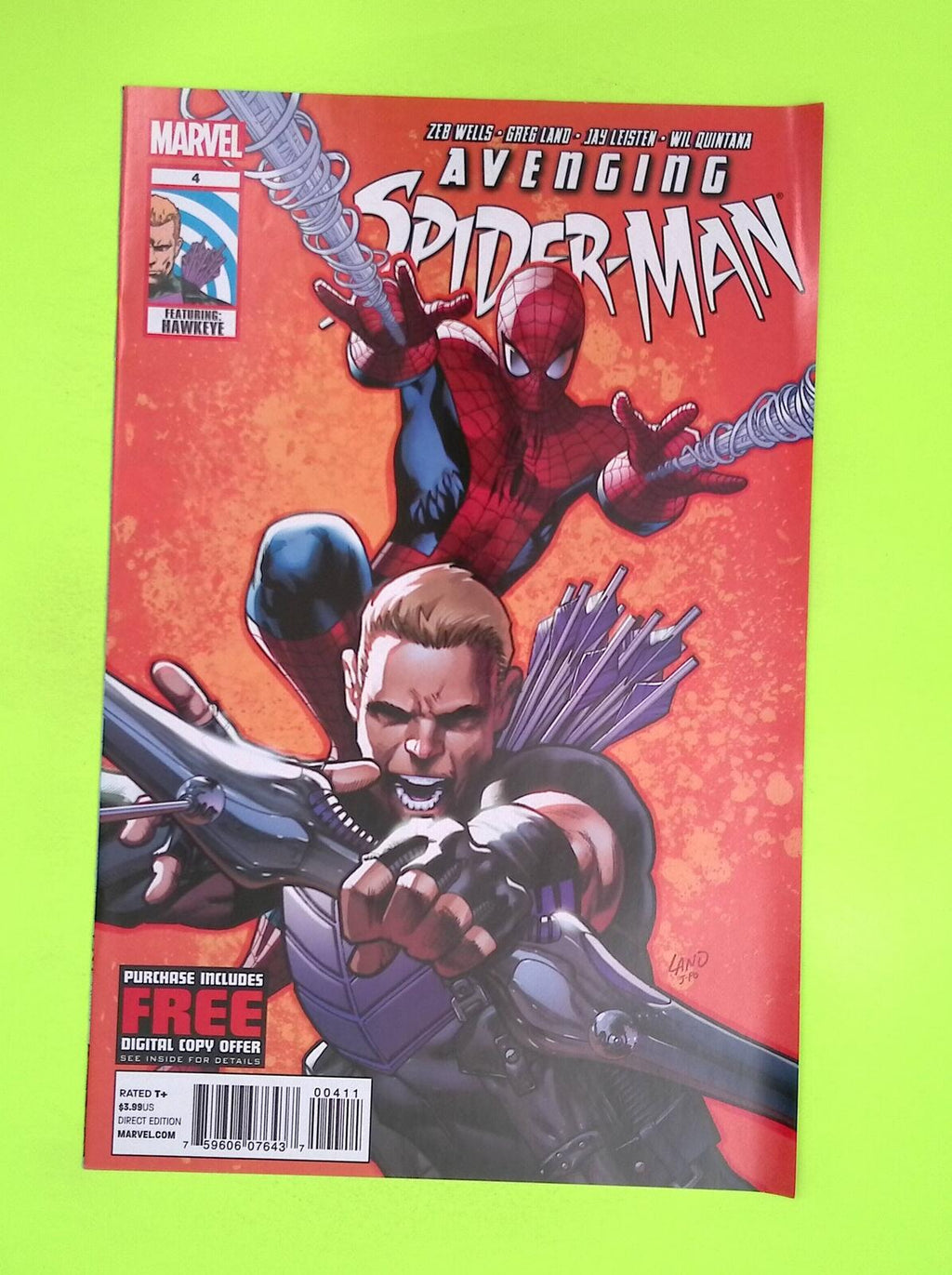Avenging Spider-Man #4 2012 Marvel Comics Mid Grade Comic Book L74-76
