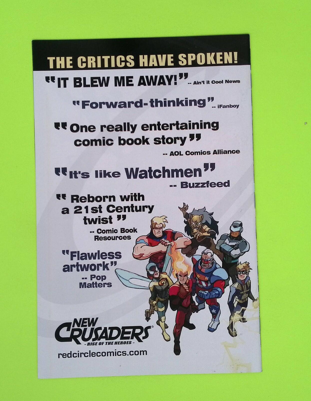 New Crusaders #3c Red Circle Comics Variant High Grade Comic Book J69-10