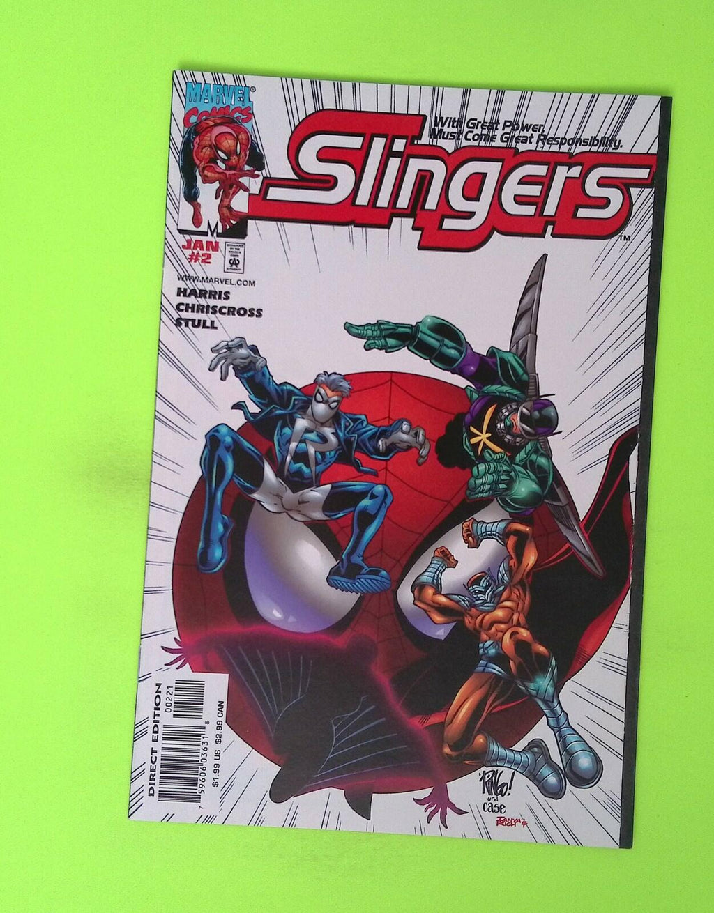 Slingers #2 1999 Marvel Comics High Grade Comic Book X178-206