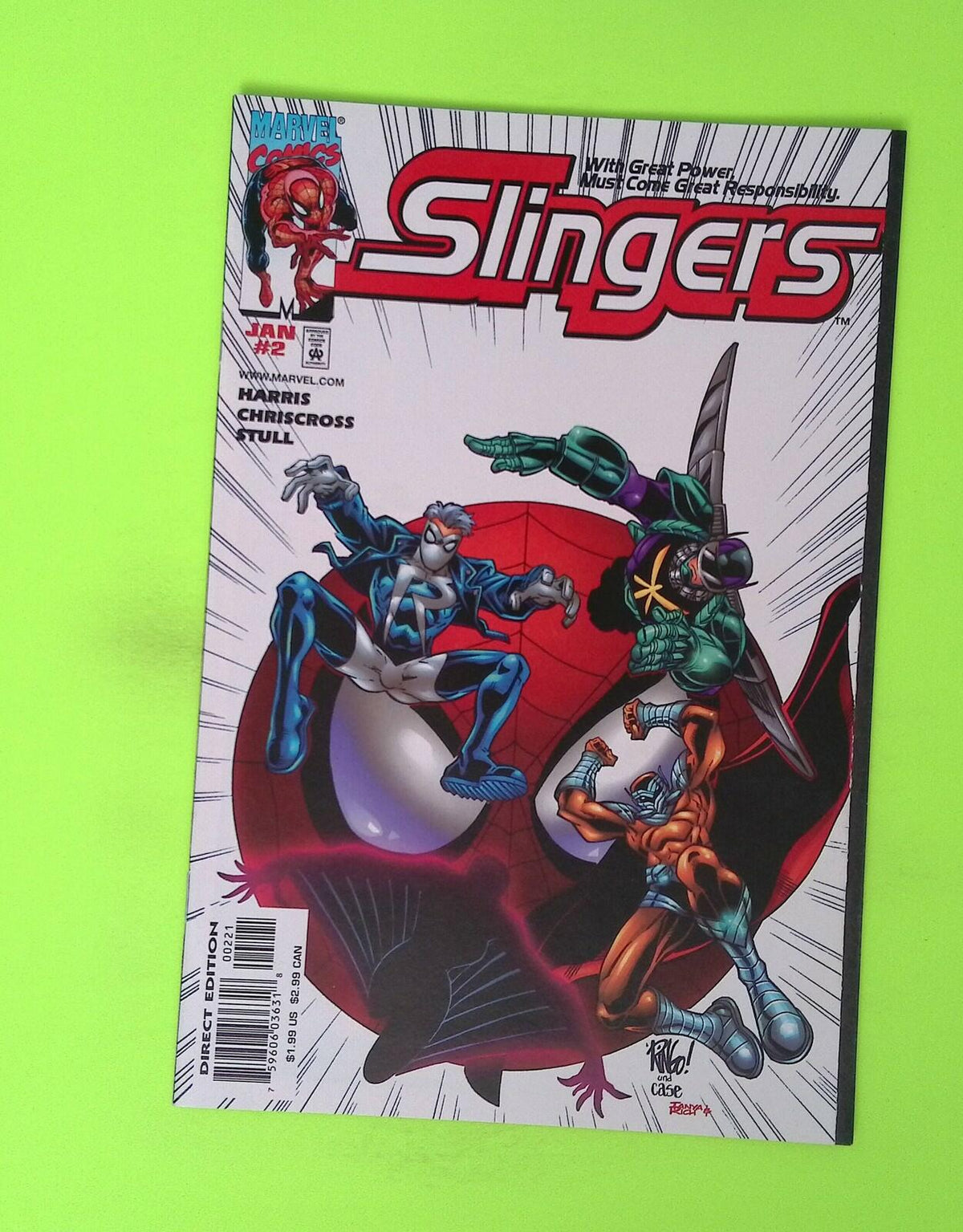 Slingers #2 1999 Marvel Comics High Grade Comic Book X178-206