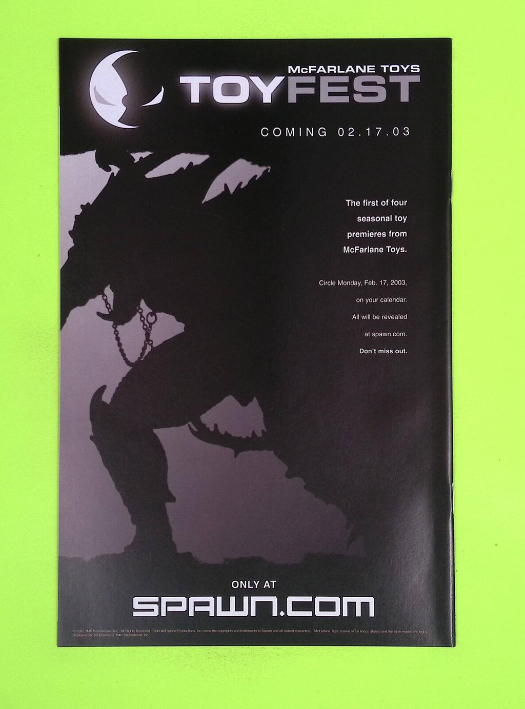 Spawn #122 2003 Todd McFarlane Productions 1st App High Grade Comic Book M41-151