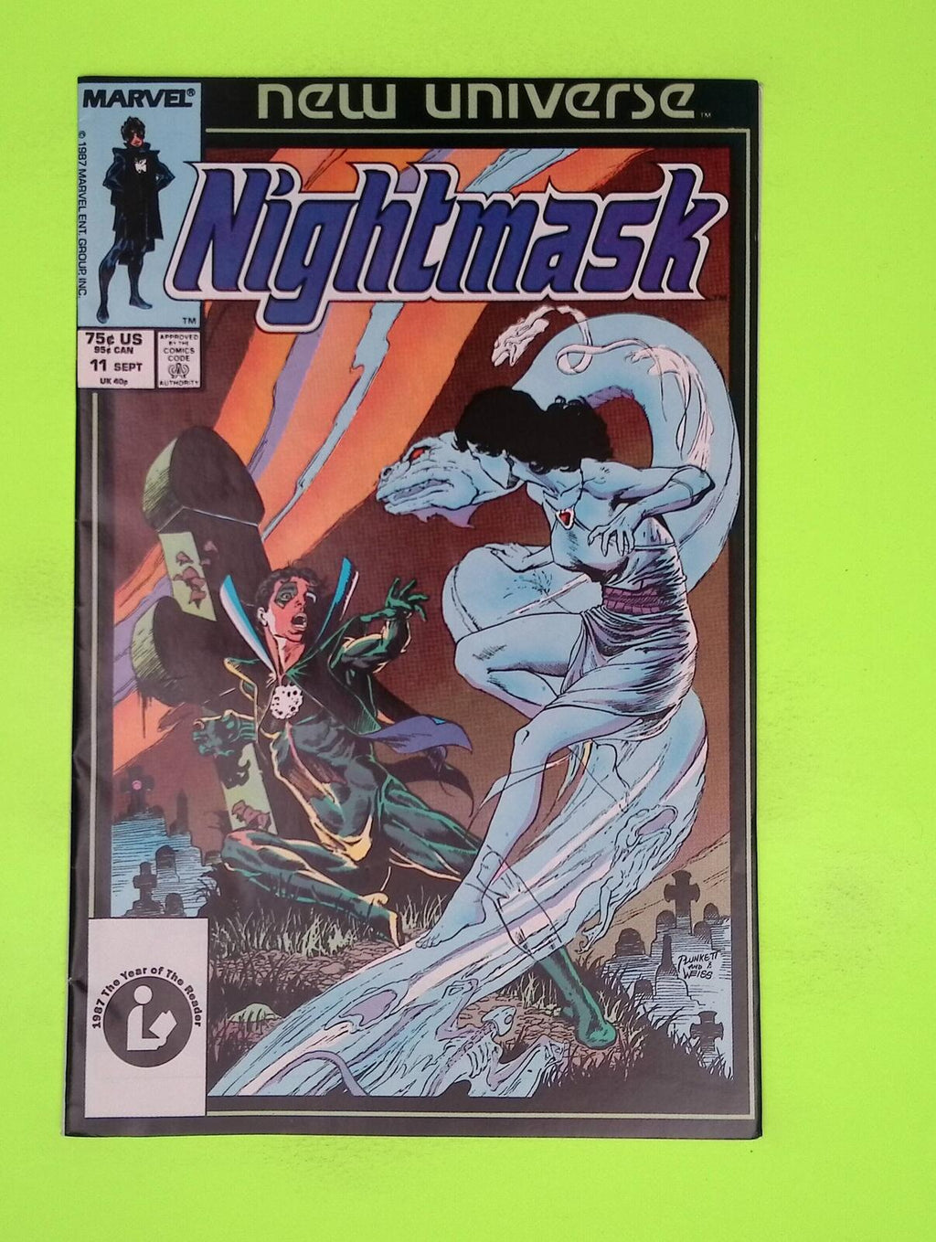Nightmask #11 1987 Marvel Comics Mid Grade Comic Book K28-24