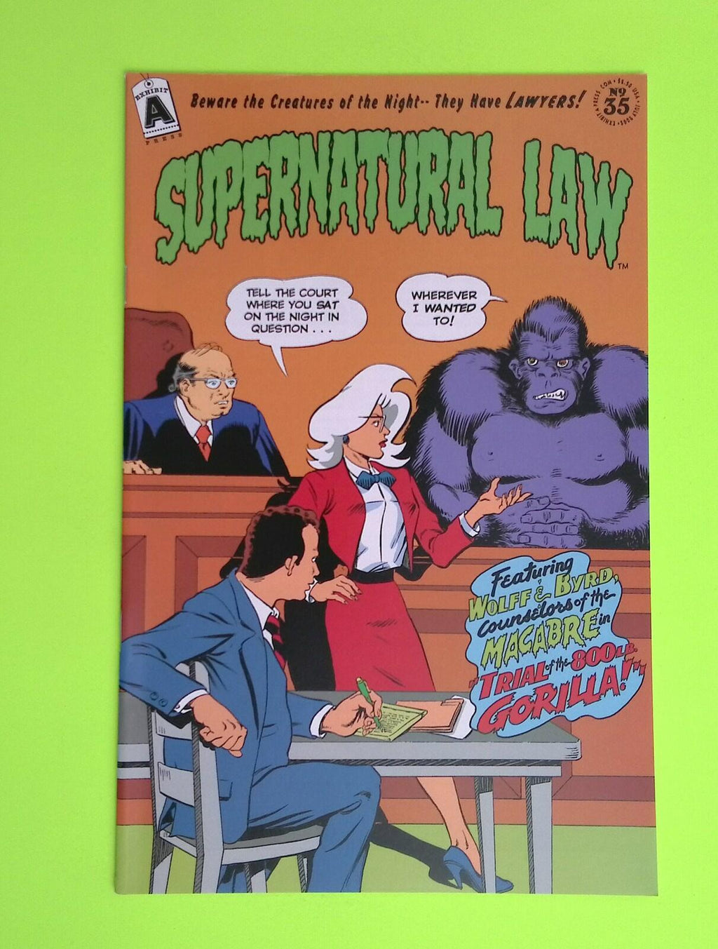 Supernatural Law #35 Exhibit A Press High Grade Comic Book W6-64