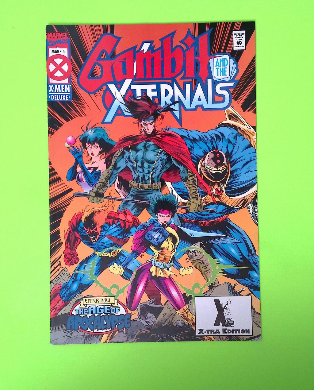 Gambit & the X-Ternals #1-2nd print 1995 Marvel Comics Variant B18-116