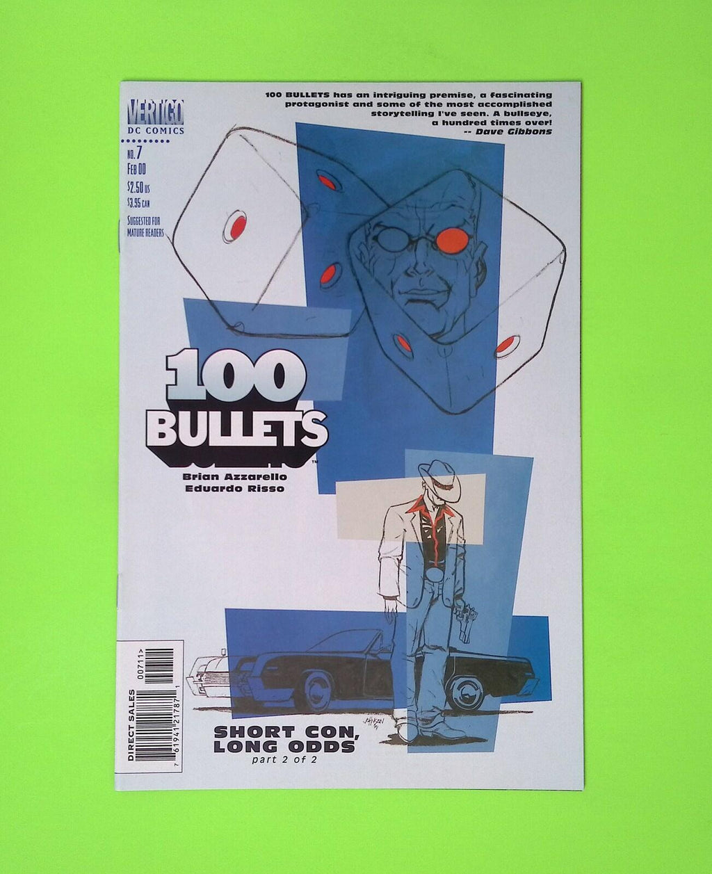 100 Bullets #7 2000 Vertigo High Grade Comic Book B49-15