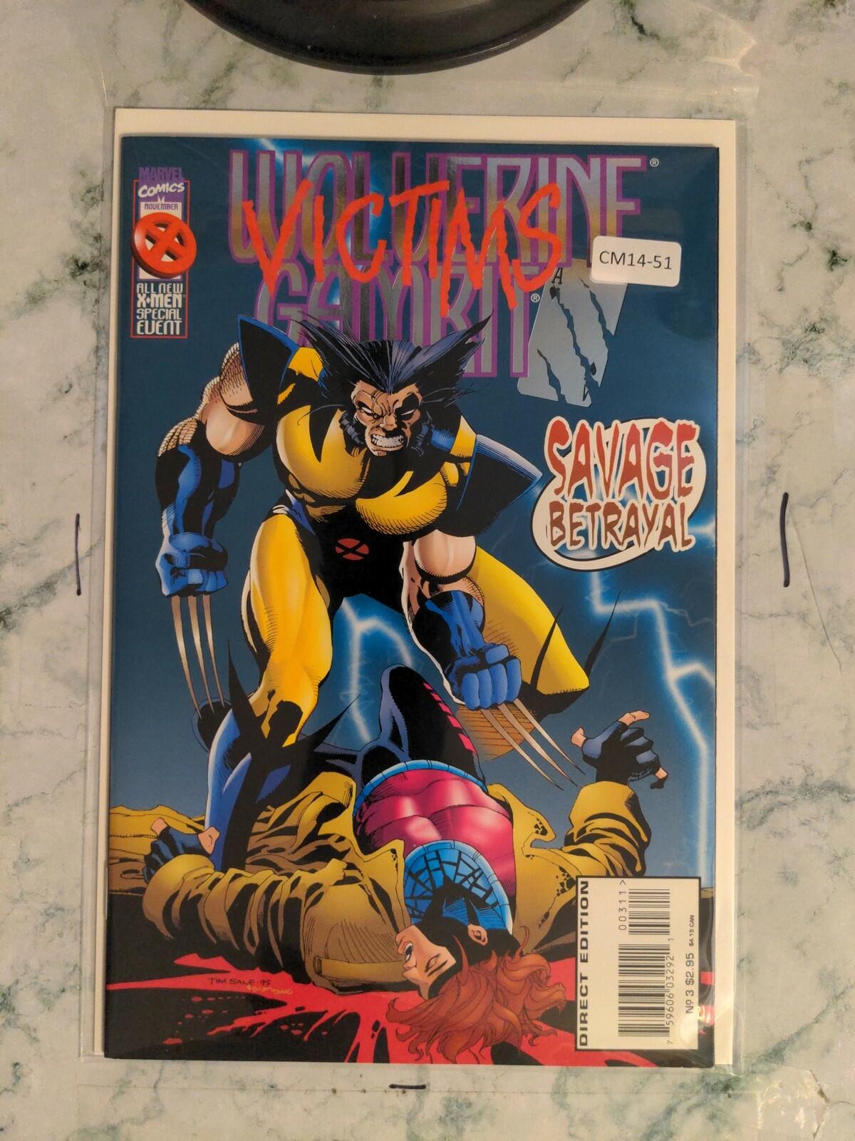 WOLVERINE/GAMBIT: VICTIMS #3 MINI 8.5 MARVEL COMIC BOOK CM14-51