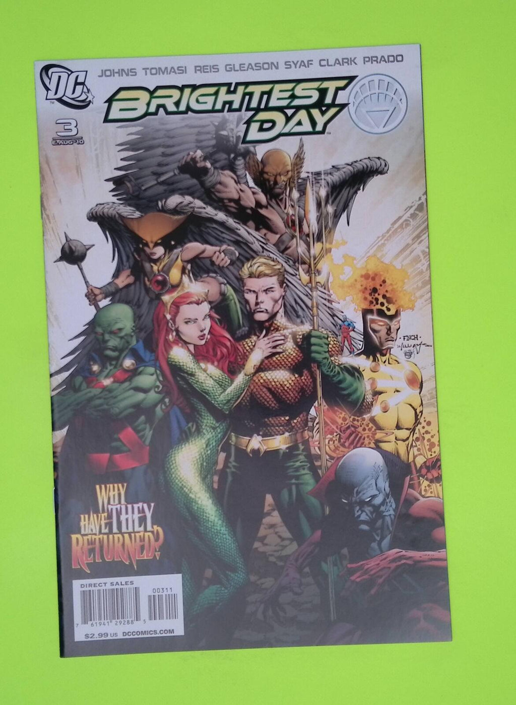Brightest Day #3 2010 DC Comics High Grade Comic Book K77-250