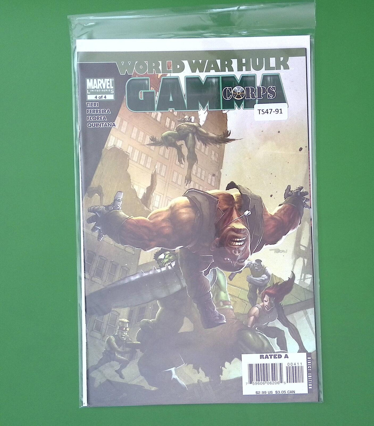 WORLD WAR HULK: GAMMA CORPS #4 MINI HIGH GRADE MARVEL COMIC BOOK TS47-91