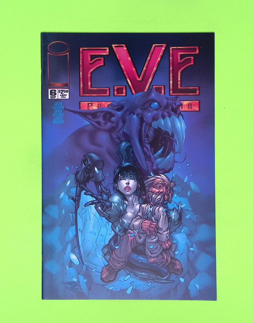 E.V.E Protomecha #6 2000 Image Comics High Grade Comic Book X149-249